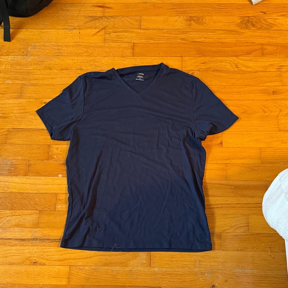 Navy Blue V-Neck Men's Shirt